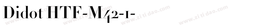 Didot HTF-M42-1字体转换